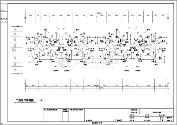 一栋5层居民住宅楼电气设计施工图-图二
