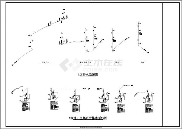 [上海]3900㎡二层酒店给排水消防施工图（自动喷淋系统）-图二