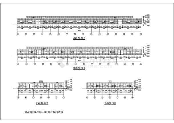 某地90x36米典型钢结构厂房建筑设计图-图二