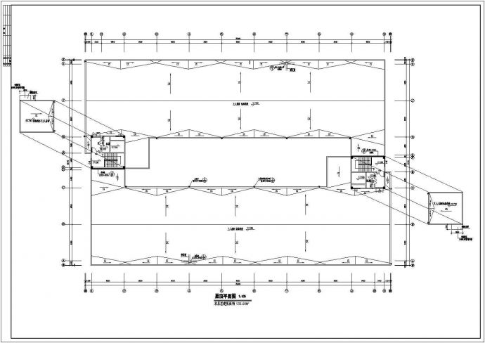 某12124.95㎡四层框架厂房建筑方案扩初图（高17.1米）VIP_图1