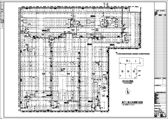 某小区2层地下车库电气设计施工图_图1