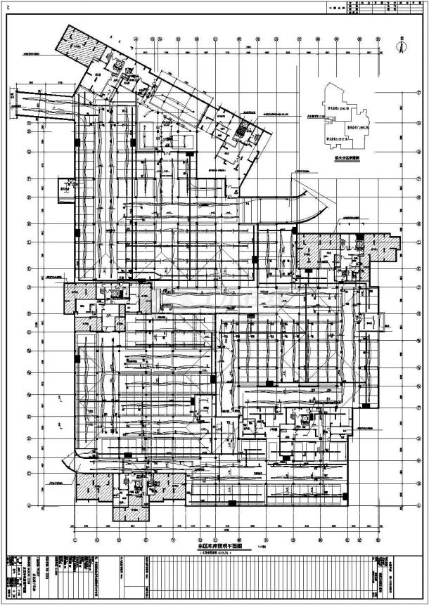合肥地下1层车库建筑电气设计全套图-图二