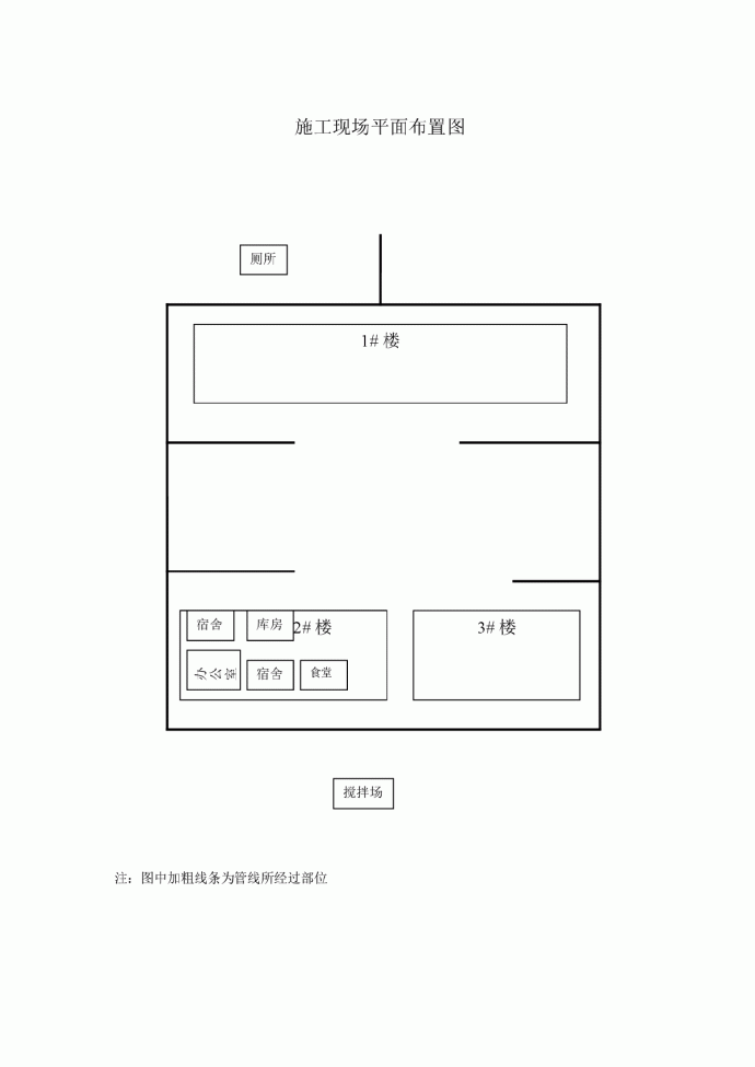 某小区室外给排水消防电力马路等市政工程施工组织设计_图1