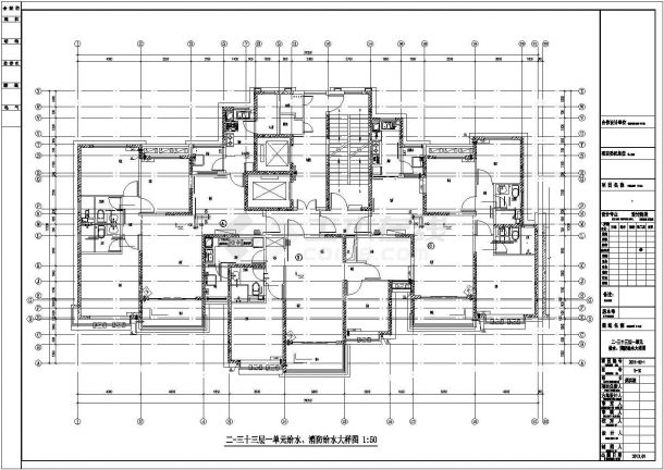 [山西]24663.66㎡三十三层住宅楼给排水施工图纸-图一