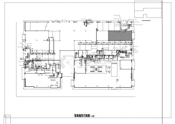 [重庆]6231.14㎡三层公共建筑通风及防排烟系统设计施工图-图一