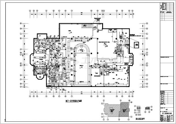 三层沿海别墅地源热泵系统全套施工图（地下一层，共154张）-图二