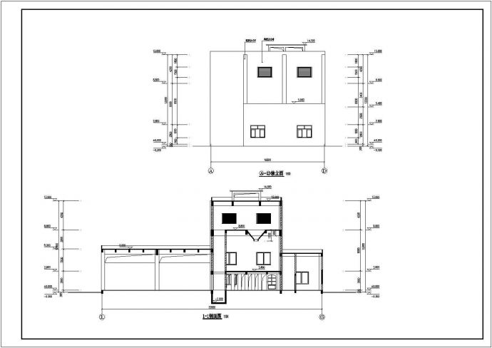 某厂两层框架结构锅炉房建筑结构设计施工图纸_图1