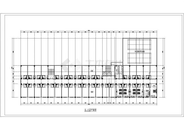 新农村某6层框架结构综合楼建筑方案设计图-图二