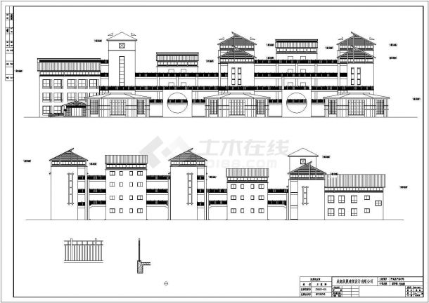 平武县6层混凝土框架结构教学楼建筑施工图纸-图一