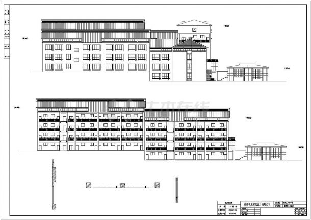 平武县6层混凝土框架结构教学楼建筑施工图纸-图二