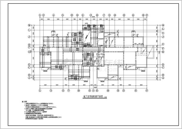 某17+1层剪力墙结构住宅结构设计施工图-图二