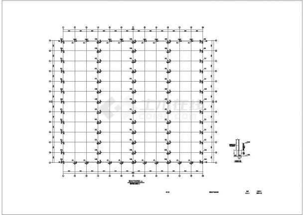 江苏某跨度24米单层排架厂房结构设计图（7度抗震）-图二