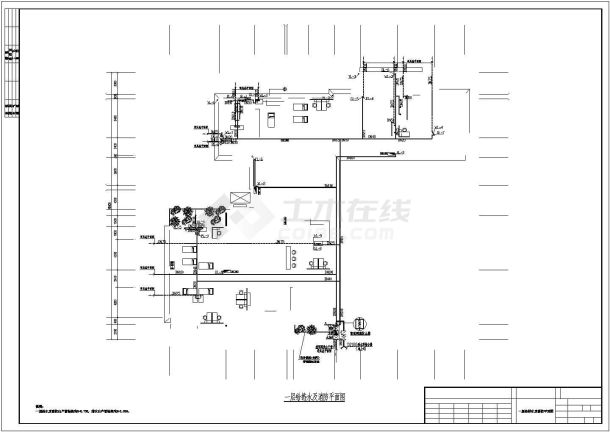 [重庆]四层医院业务用房给排水图纸-图二