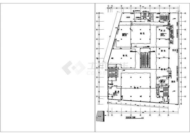 [江苏]某26239.4㎡五层电气广场给排水设计施工图纸-图二