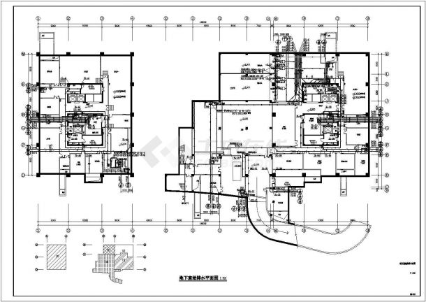[江苏]某60536.9㎡十九层市民中心建筑给排水施工工程图纸-图一