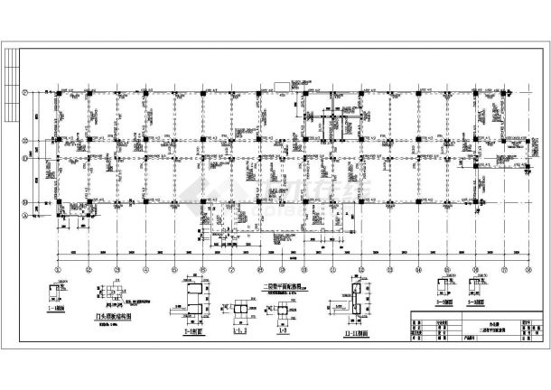某四层框架结构办公楼结构设计施工图（独立基础）-图二