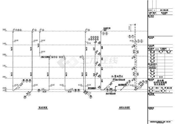 [苏州]某五层污水处理厂综合楼给排水施工图-图二