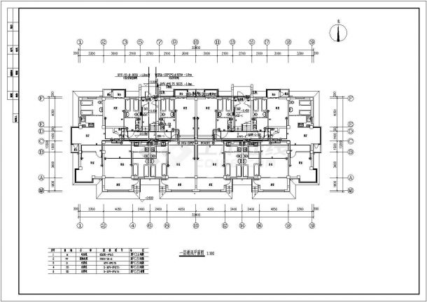 某2449㎡六层公寓楼电气施工图纸（高21.6米）-图二