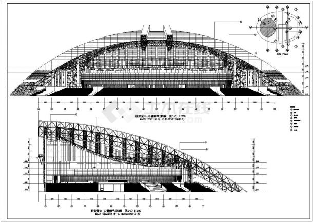 澳门东亚运动会体育馆建筑方案设计图-图一
