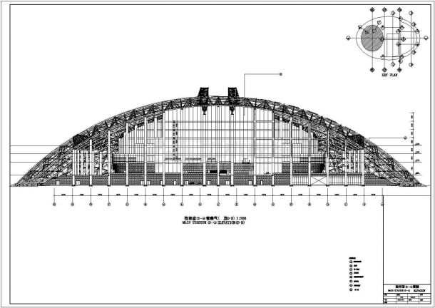 澳门东亚运动会体育馆建筑方案设计图-图二