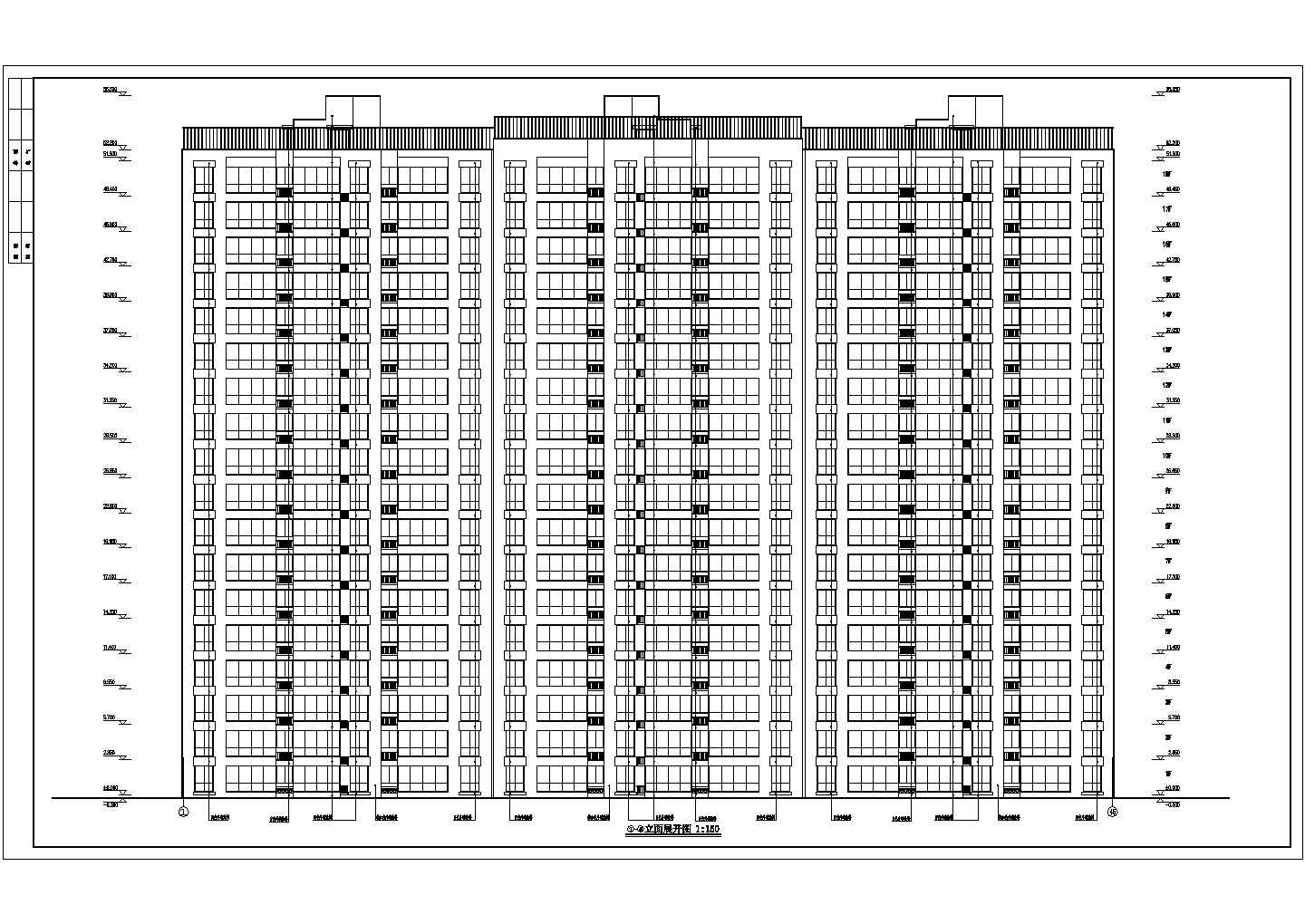 河北某18剪力墙建筑结构全套施工图