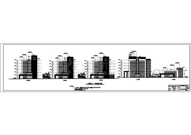 某大学6层框架结构教学楼建筑设计施工图-图二
