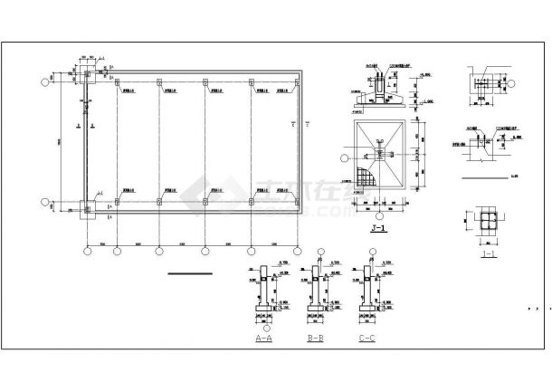 合肥某跨度18.6m单层钢结构厂房结构设计图（独立基础）-图二