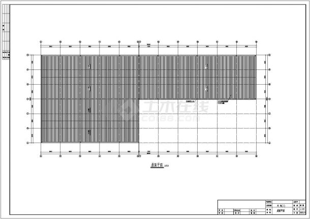 肇庆某跨度18米单层门式刚架厂房结构设计图-图二
