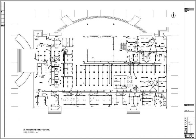 武汉某地上五层框架结构门诊楼电气施工图纸（一级负荷）_图1