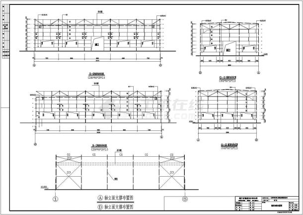 江苏某设备制造有限公司2#厂房结构设计图（含建筑设计）-图一