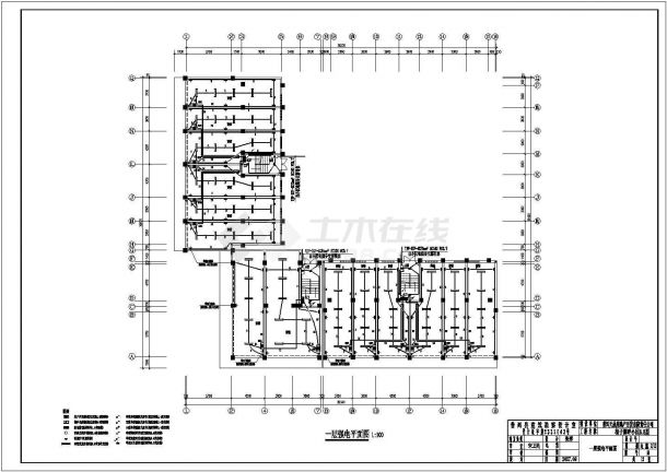 某地六层框架结构商住楼电气设计施工图-图一