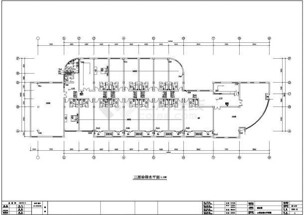 【江苏】某自来水厂综合楼给排水设计图-图二