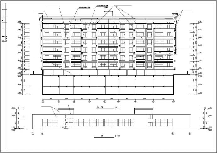某地6层框架结构住宅楼建筑设计施工图_图1