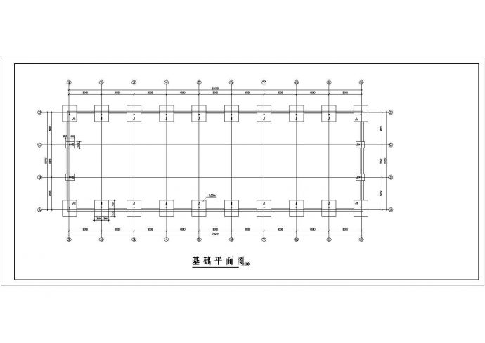 某18米跨轻钢厂房结构图（带5吨轻级工作制行车一台）_图1