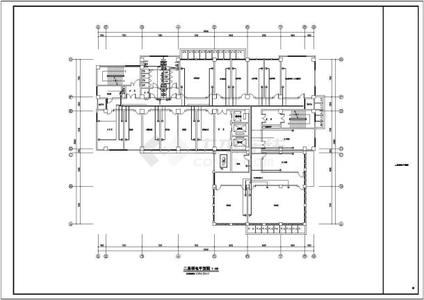 [安徽]十一层综合服务中心电气施工图（附计算书）-图二