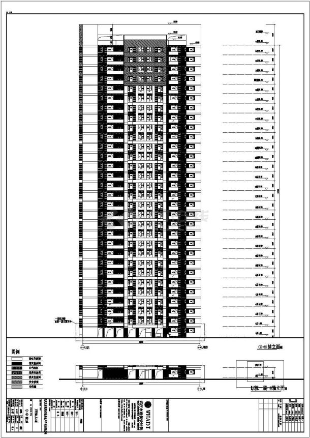 武汉万科城30层剪力墙结构住宅建筑设计施工图-图一