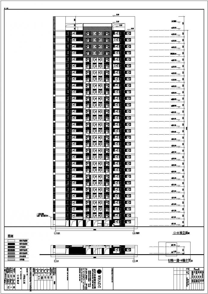 武汉万科城30层剪力墙结构住宅建筑设计施工图_图1