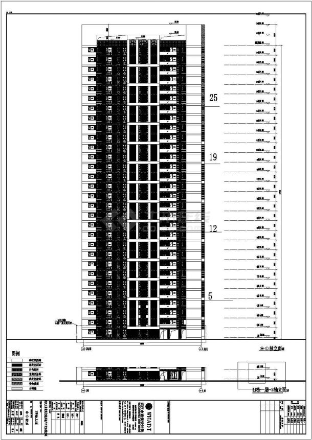 武汉万科城30层剪力墙结构住宅建筑设计施工图-图二