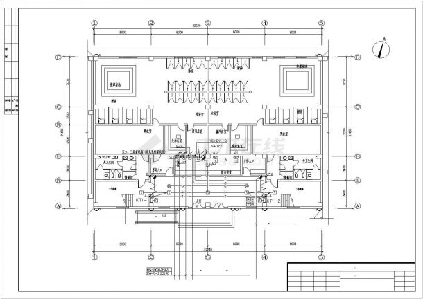 洗浴中心CAD电气施工参考详图-图二