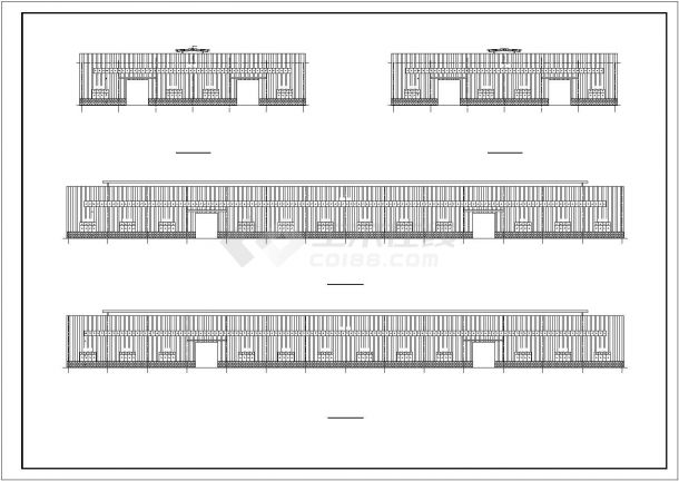 某21m两跨双坡带吊车厂房结构设计图-图二