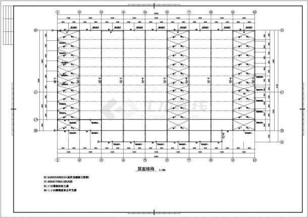 精美门式刚架厂房设计详图-图一