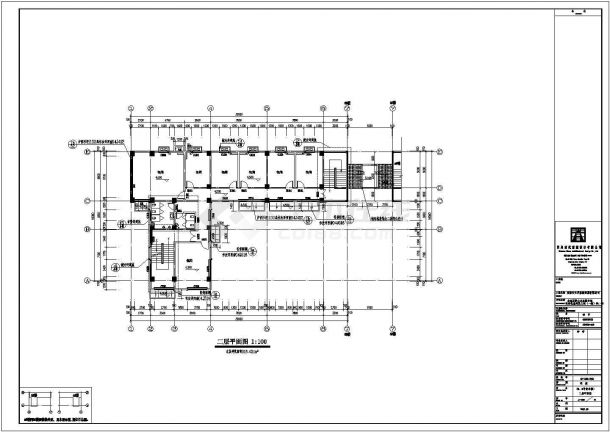 某地2栋两层框架结构商业古建筑设计施工图纸-图二