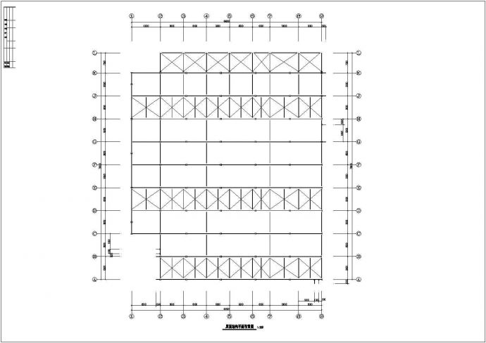 广州某单层钢结构厂房图纸（跨度为10+16+24+16m）_图1