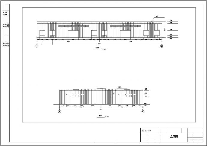 某48米跨门式钢架厂房结构毕业设计图纸_图1