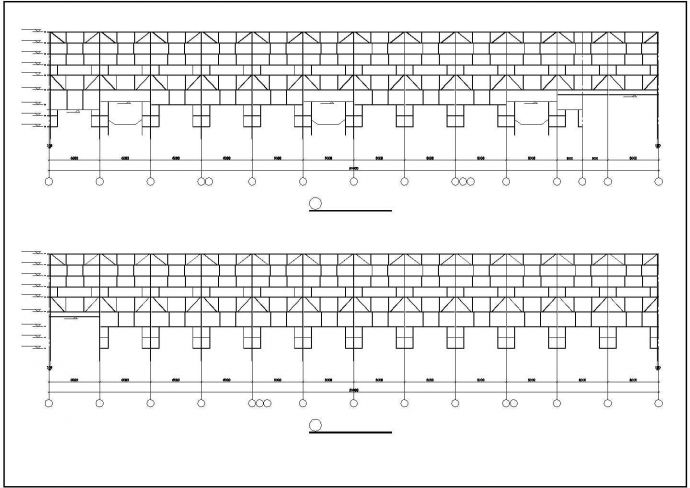 某带吊车的单层轻钢厂房设计图纸（7度抗震）_图1