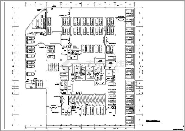 [上海]24445㎡二十一层商务酒店强弱电施工图纸-图一