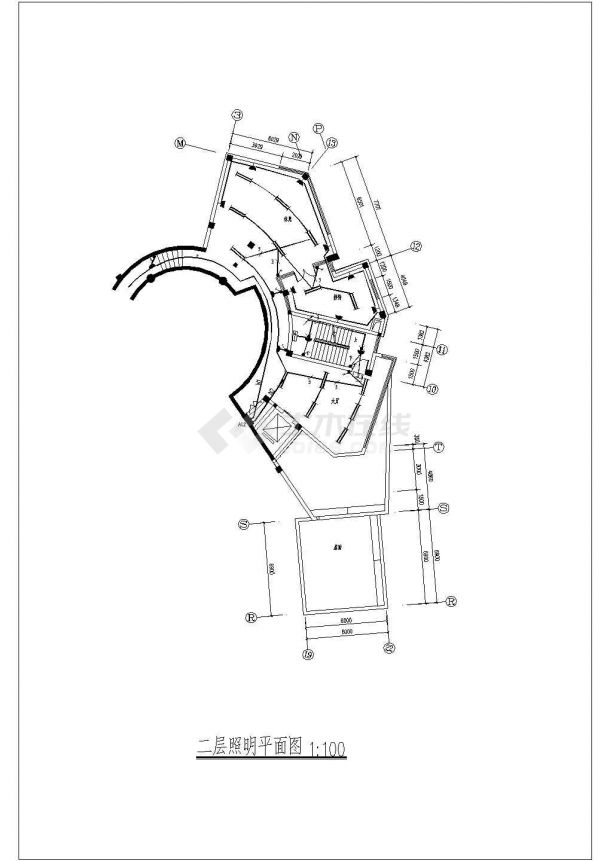 [浙江]某地上四层展馆电气施工图纸（含电气设计说明）-图二