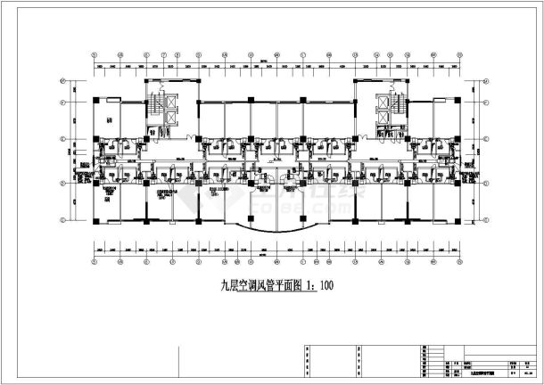 [云南]17917㎡十一层酒店通风空调系统设计平面图-图二