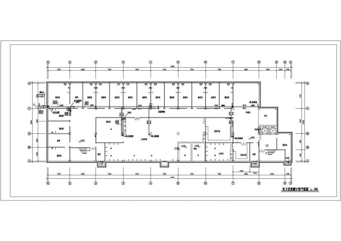 7197平方米综合办公楼采暖通风防排烟系统设计施工图（平面图全面）_图1