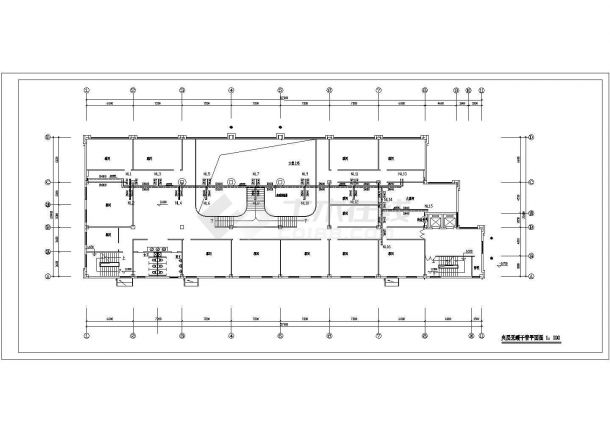 7197平方米综合办公楼采暖通风防排烟系统设计施工图（平面图全面）-图二